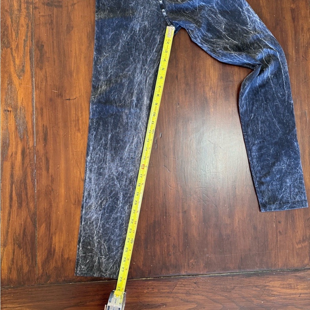 T-Party Fold Over Mineral Wash Leggings - Picture 9 of 14